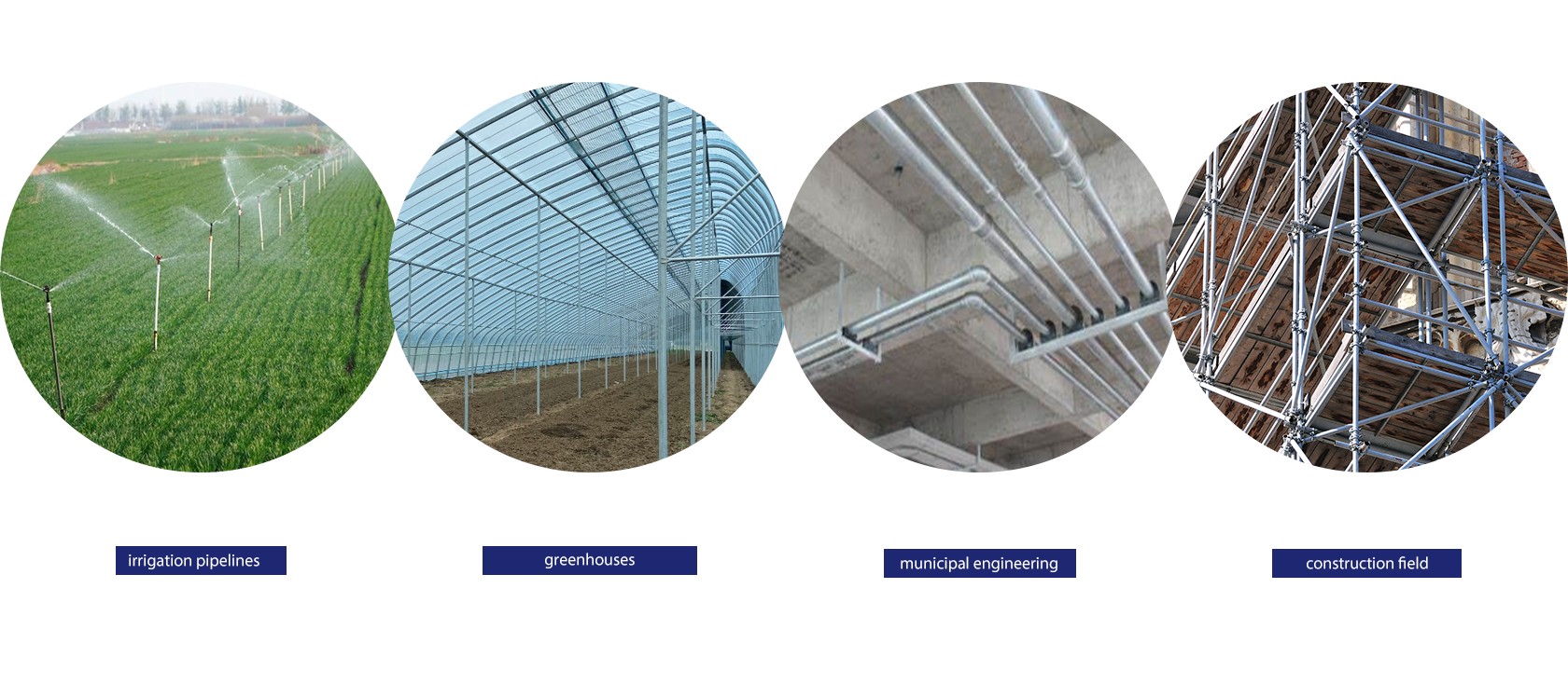Factory Direct Sale Good Quality Galvanized Steel Round Pipe