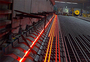 Steel rebars produce